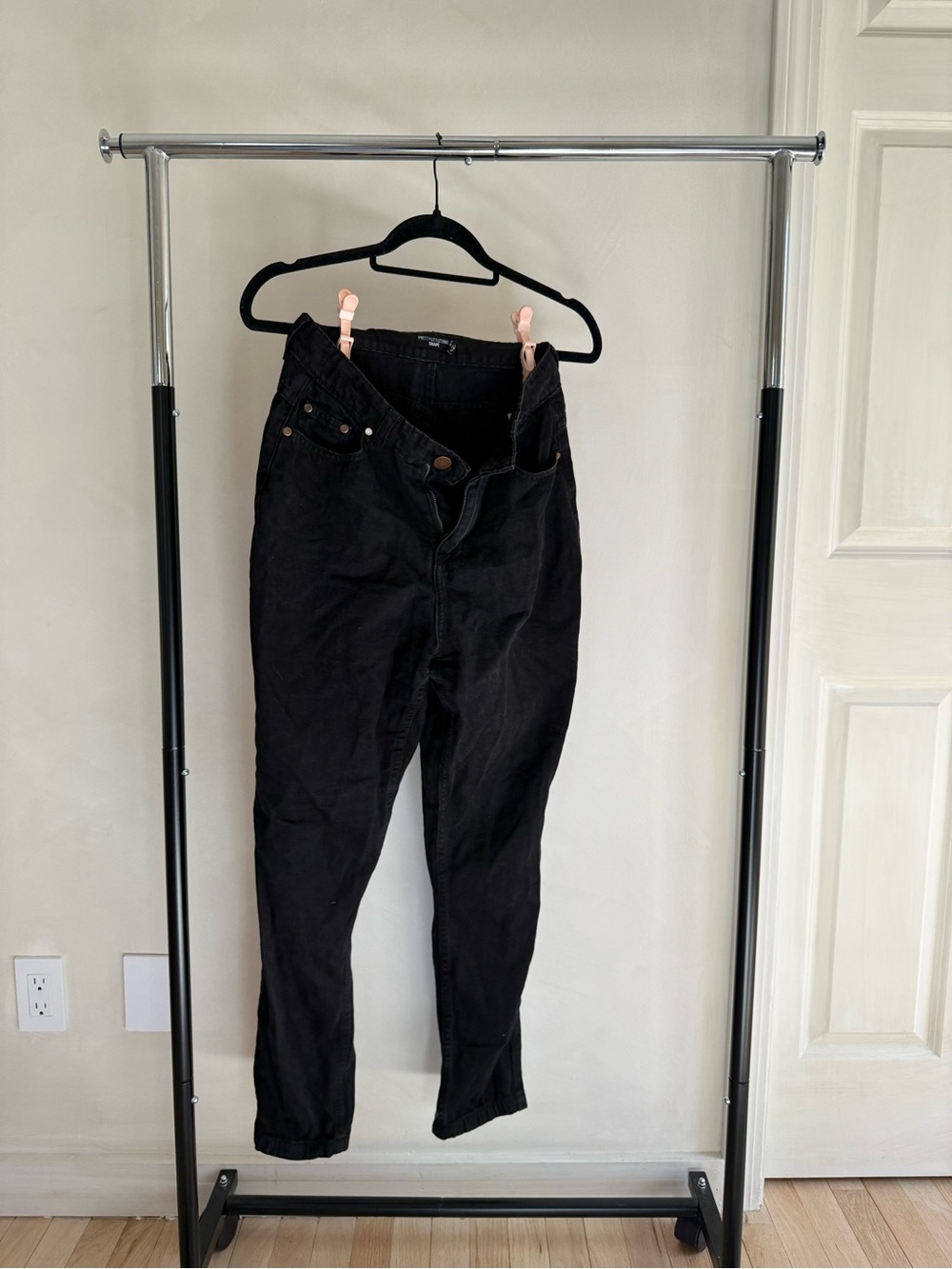 PrettyLittleThing Black Skinny High-Rise Pants